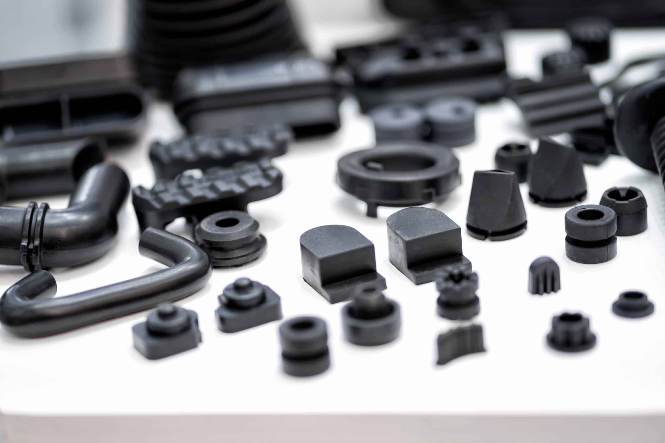 Plastic and rubber parts of automotive manufacturing by high precision mold injection in factory