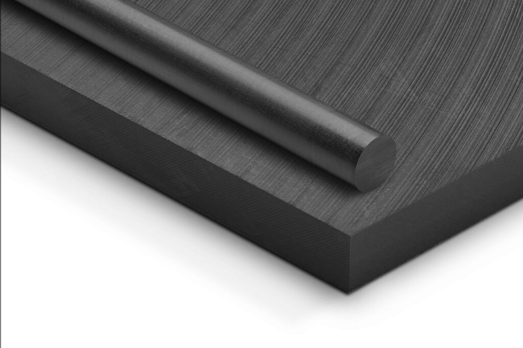 PVC-Rundstab, dunkelgrau, 100 mm, Länge: 1 m